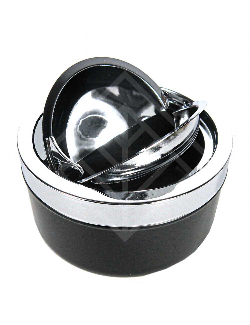 Пепельница Folding chrome/black matt 11cm